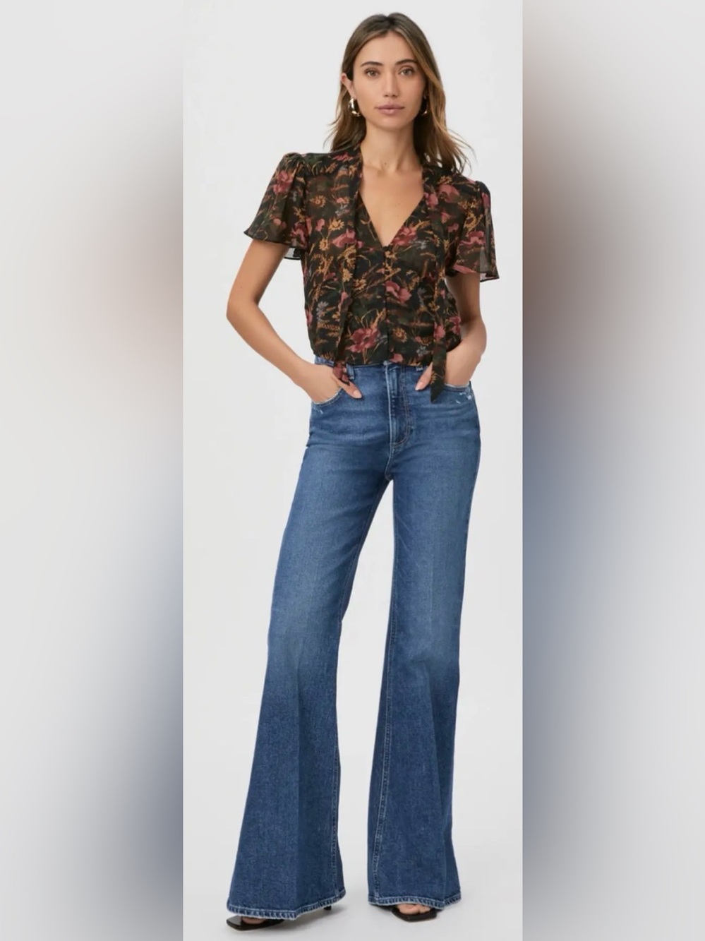True Religion Charlie High Rise Vintage Flare Jeans Size 30 Medium Wash